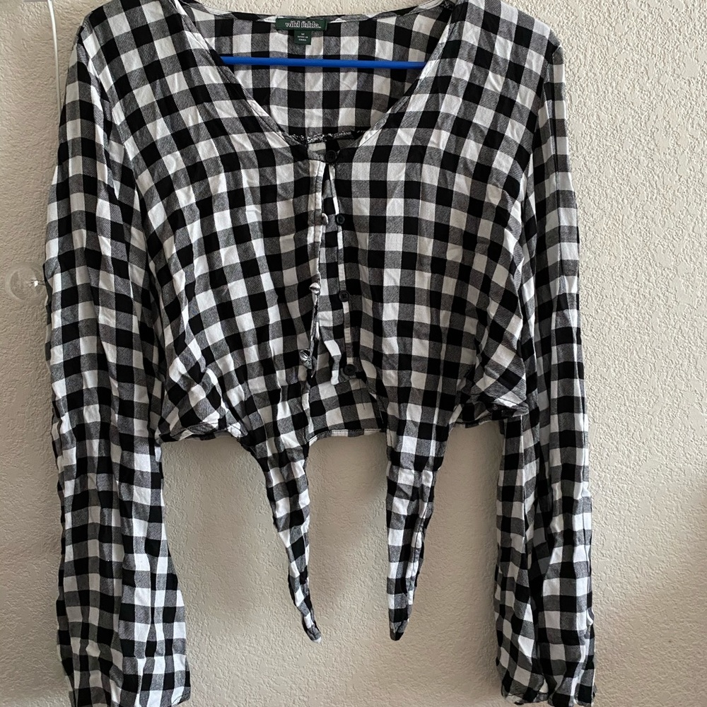 Gingham crop top